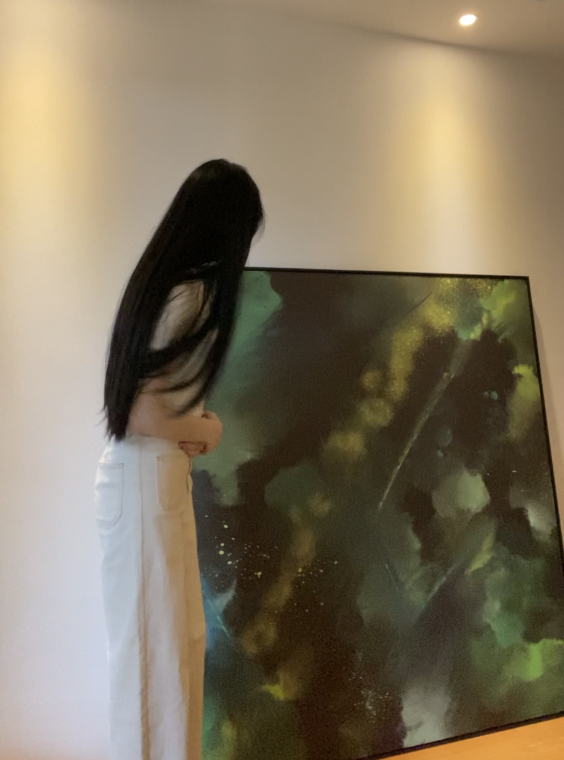 Vera Cheng with Artwork